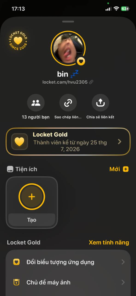Locket Gold VIP Real Screen